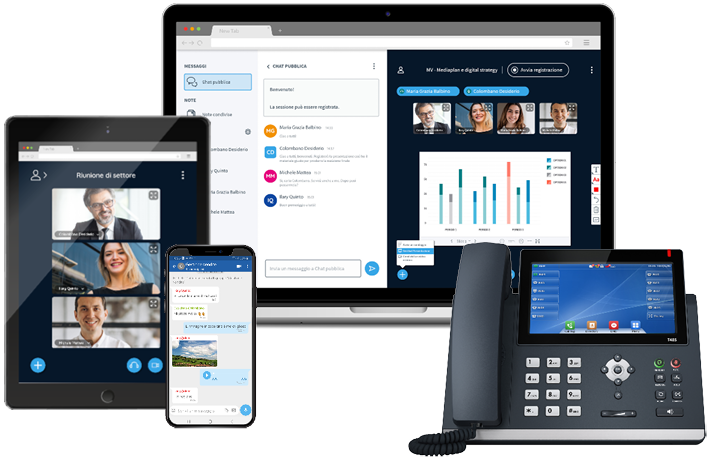 Software e app Mastervoice nei vadi device: tablet, smartphone, computer e telefono